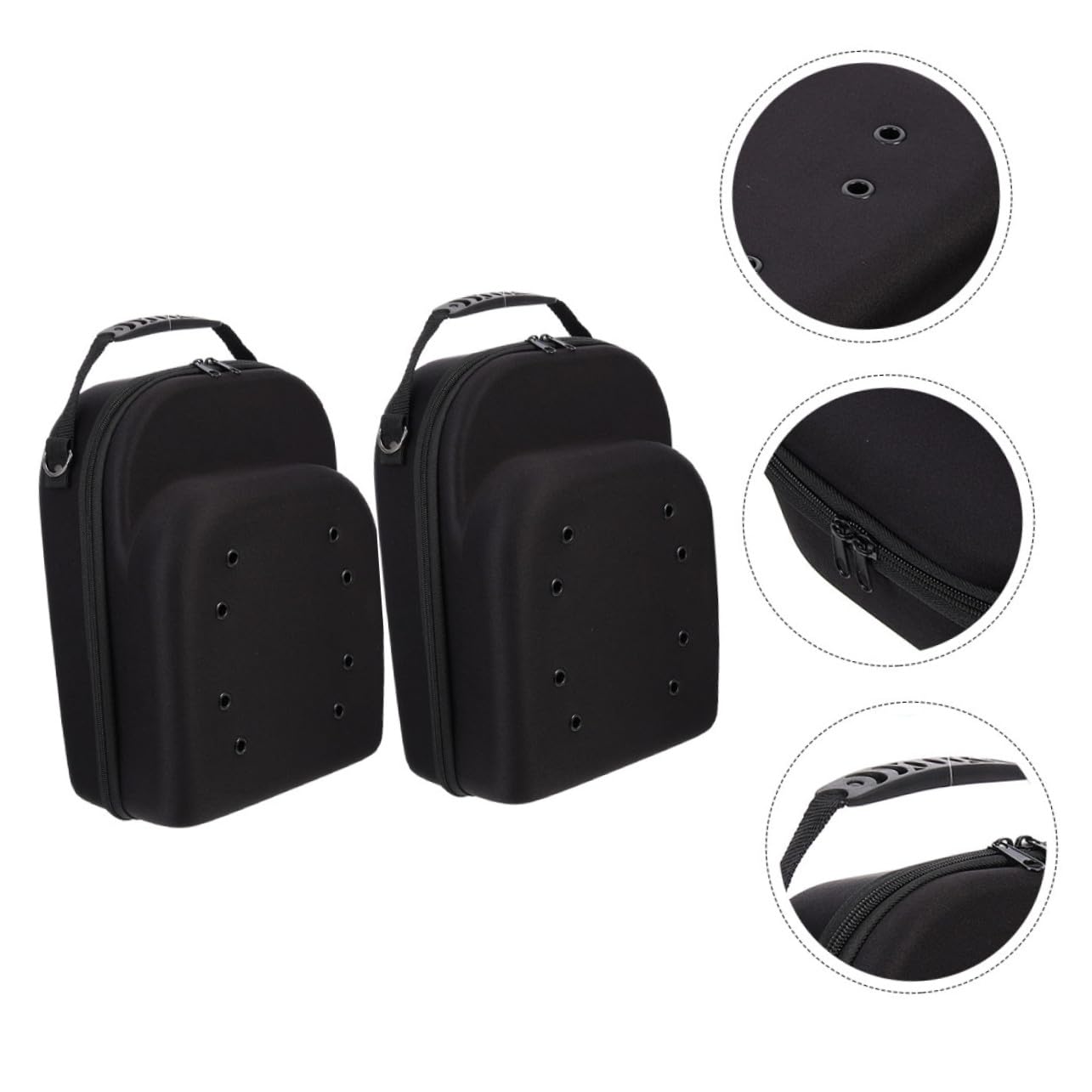 Healifty 2 Unidades Caja de Viaje para Gorras de Béisbol, Eva, Compacto y Portátil, Asa, para Organización y Protección, Hombres