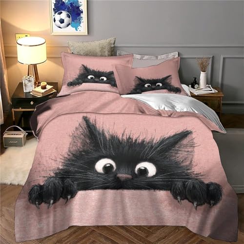 Parure de lit singe mignon avec housse de couette 220x240 cm en microfibre pour garçon