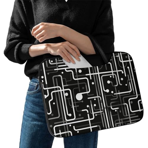 Bolso para portátil impermeable con patrón Pipe 17" miniatura 2