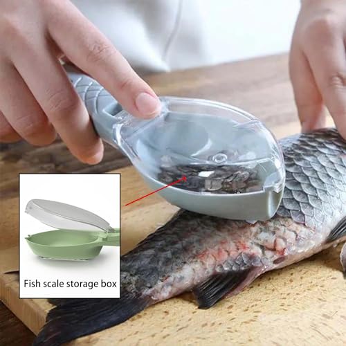 ZEACCT 2 Pcs Multifunctional Fish Scale Remover with Cover - Image 4