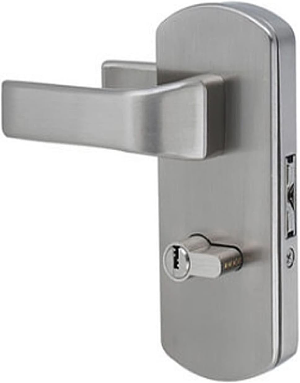 Lock Door Lock Handle Handle Door Lock for Office Showroom Door Hardware Hotel Meeting Room Accessories MS396DD 1Pcs(Double Right)