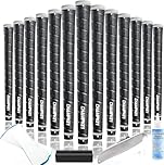 CHAMPKEY WRAP-Y Rubber Golf Grips 13 Pack Come with All Repair Kits｜High Feedback and Traction Golf Club Grips (Oversize, Black)