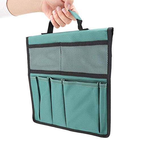 Beufee Gartengeräte-Tasche mit Griff, Hockertasche, Sitzaufbewahrung, tragbare wasserdichte Garten-Tragetasche für Kniehocker (Green)