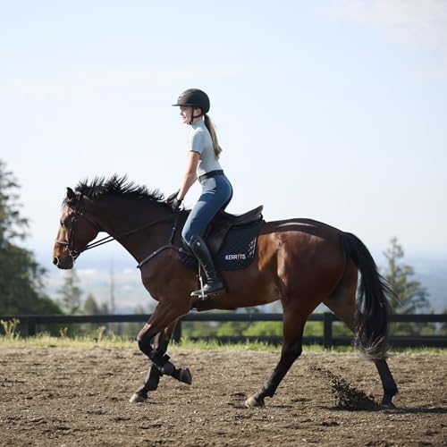 Image of Kerrits Women's Coolcore Full Leg Grip Horse Riding Tights - Cooling Equestrian Leggings, Silicone Grip, Pockets