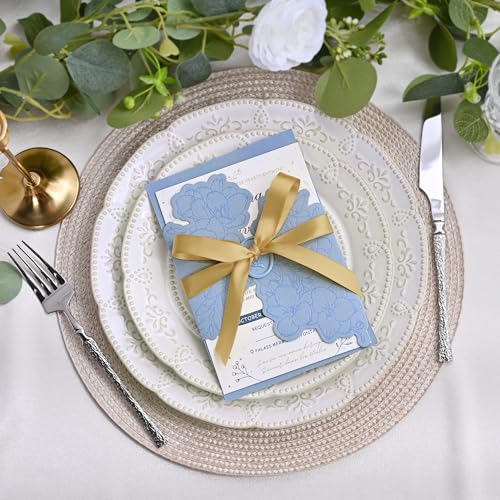 Image of Double Face Gold Satin Ribbon 1 /2 inch X 50 Yards Polyester Gold Ribbon for Gift Wrapping Very Suitable for Weddings Party Hair Bow Invitation Decorations and More