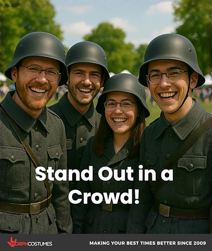 Image of Nicky Bigs Novelties Adult German Army Helmet Costume, Black, One Size