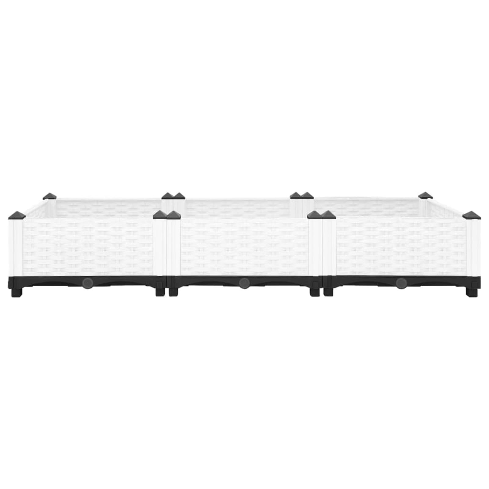ZEYUAN Arriate, Mesa De Cultivo, Huerto Urbano Terraza, Jardineras Exterior, Maceteros Exterior, Jardinera Balcon, Polipropileno 120x40x23 cm