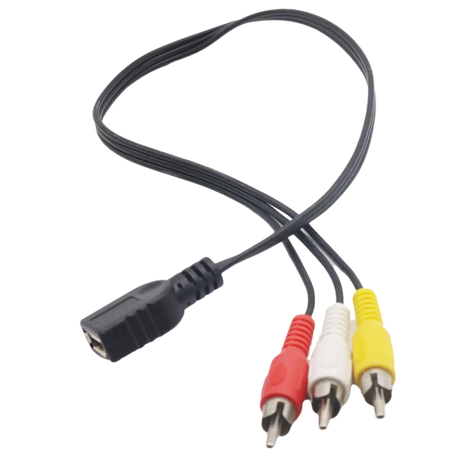 Generic 10x USB Female to 3 Male PC TV Splitter Audio Video Composite Adapter Cable