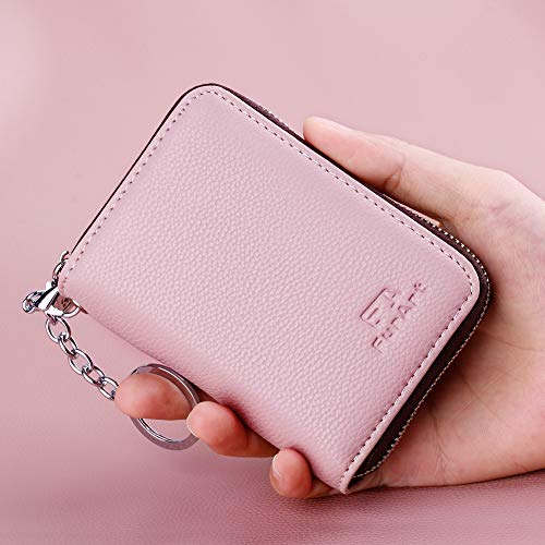 Image of FurArt Zipper Wallet Women RFID Credit Card Holder keychain Wallet