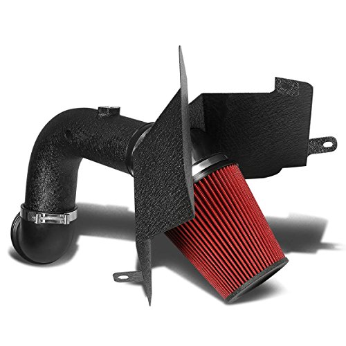 DNA Motoring AIP2HSRAM03L6BKBK Cold Air Intake Pipe+Heat Shield System [For 03-07 Dodge Ram 5.9L l6 Diesel]