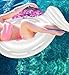 CoTa Global Inflatable Angel Wings Swim Float Ring, Confetti Transparent Lounge for Summer Pool Party Beach Lake - Premium UV Resistant Vinyl Water Tube Toy, Women Adults Kids - Transparent Feather
