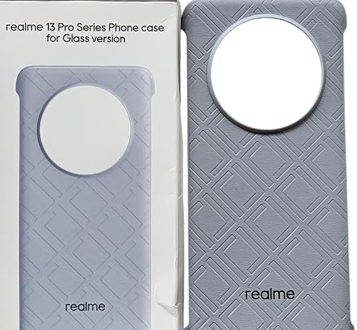 Image of realme 13 Pro Series Glass Edition Back Cover (Grey) | Premium Phone Case 13 Pro & Pro+ 5G | Durable Anti-Scratch Textured Design | Shockproof, Lightweight