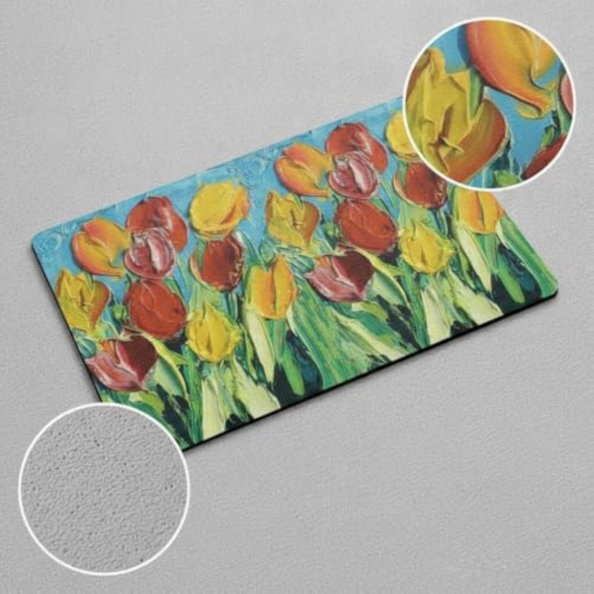 Floral Diatomaceous Earth Dish Drying Mat 30*50cm
