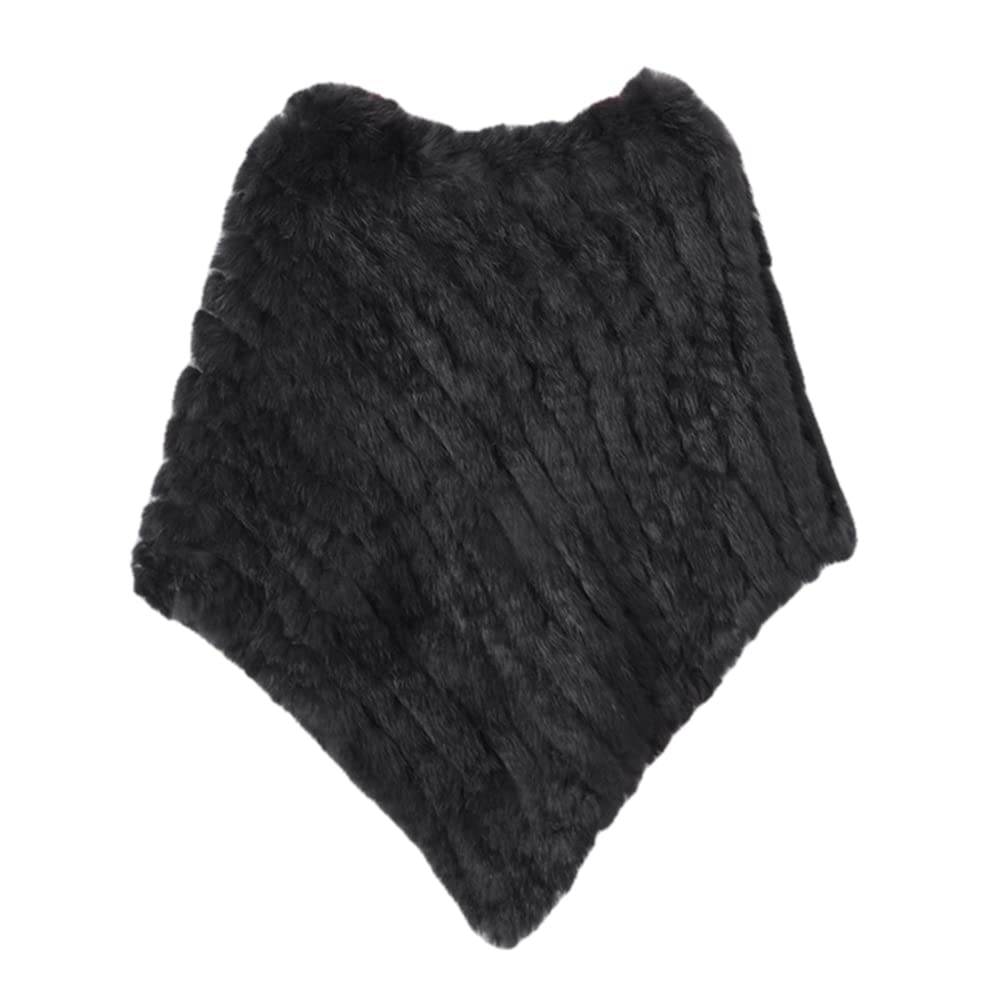 WSPDSD Véritable fourrure tricotée fourrure de lapin Poncho gilet gilet mode Wrap manteau Vtg châle dame fourrure naturelle fête de mariage en gros