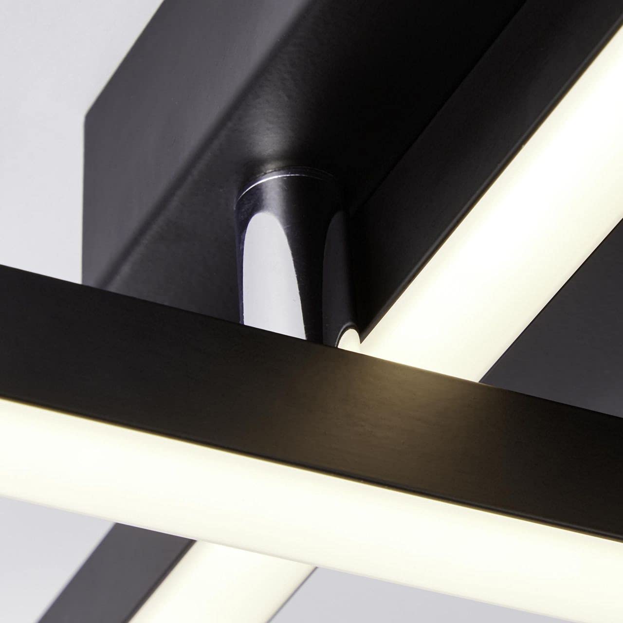 Brilliant Lampe, Kjorn LED Deckenleuchte 2flg schwarz, Metall/Kunststoff, 1x 33W LED integriert, (3300lm, 3000K), A+