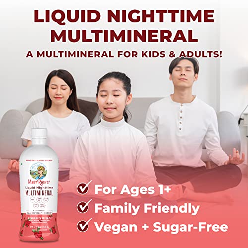 Nighttime Liquid Multimineral Sleep Supplement | Sugar Free | Calm Magnesium Citrate Sleep | NO Melatonin | Calcium Magnesium Zinc | Available in 4 Flavors | Vegan | Gluten Free | 32 Servings - Image 5