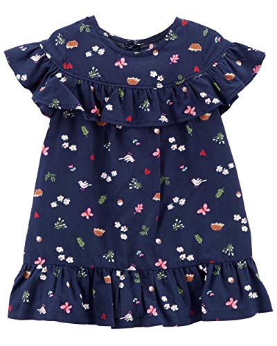 Robe bébé fille légère en coton respirant Carter's bleu marine 3 mois