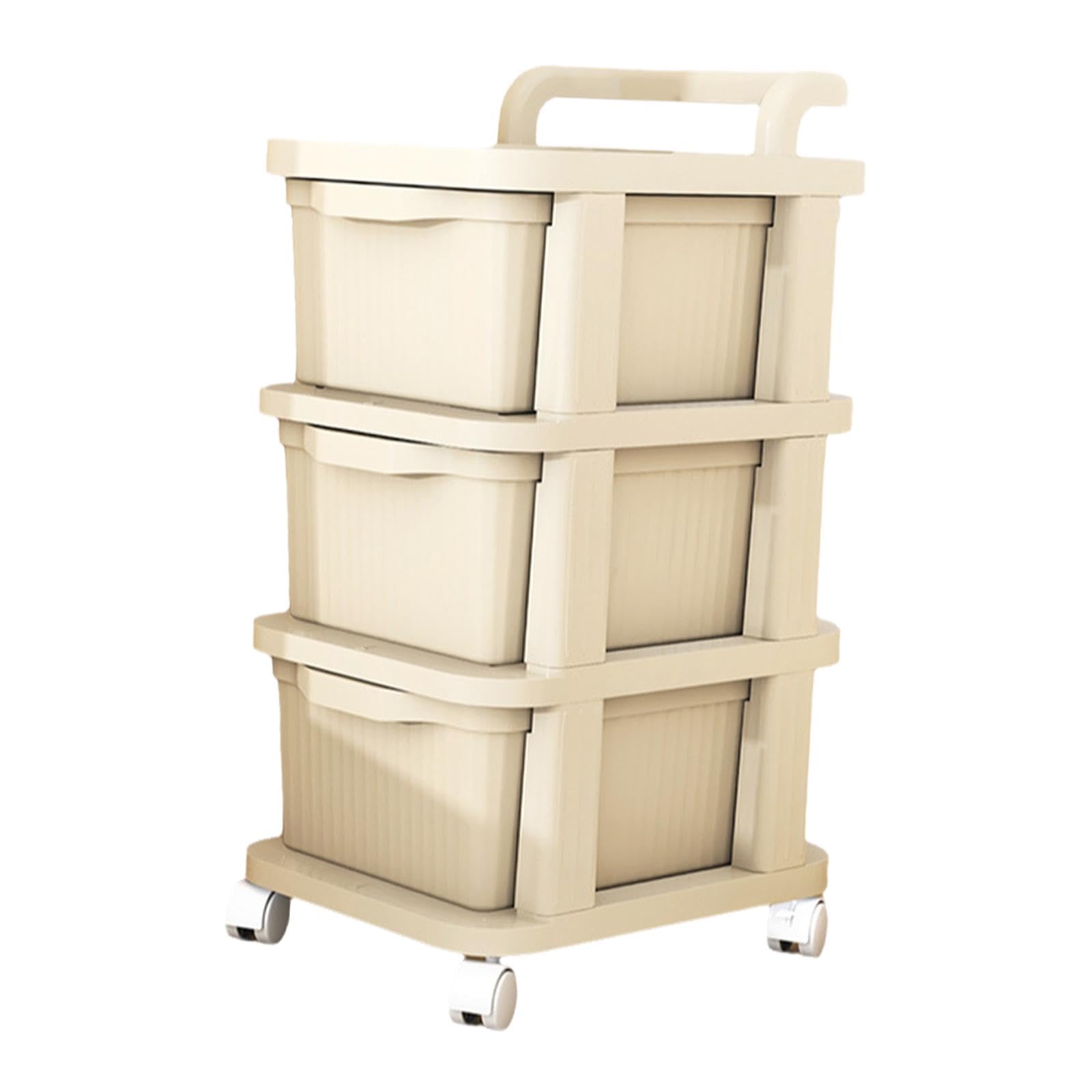 Chariot de rangement 3 niveaux pour organiser la cuisine et le bureau en toute simplicité
