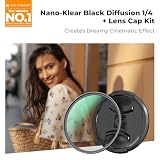 K&F Concept 82 mm Black Diffusion 1/4 filtr mgły miękki świecący dyfuzor soczewki filtry + osłona obiektywu (seria Nano-K)