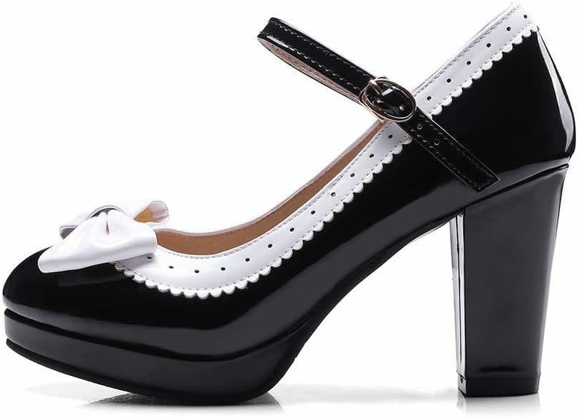 Woman's High Heel Lolita Shoes Cute Bowknot Mary Jane Shoes
