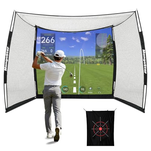 MangoStar Golf Net 11x8ft with HD Screen