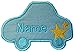 Produktbild Auto love2embroider auf/Eisen auf Name Badge Patch Sew on(permanent solution) blau