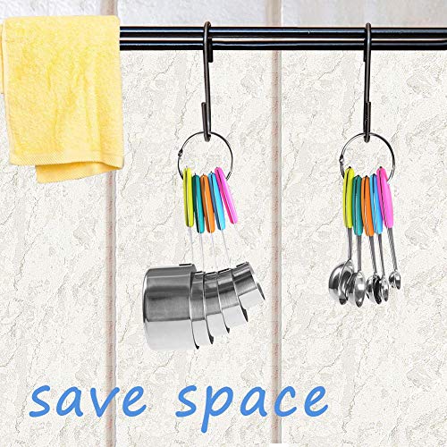 Tazas y cucharas medidoras EMUKOEP de acero inoxidable para evitar recetas fallidas 3
