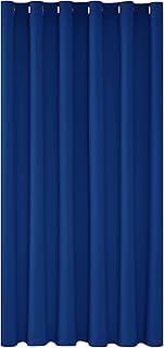 Deconovo Tenda Oscurante Termica per Camera da Letto e Soggiorno 290 CM Altezza 1 Pannello, Tende Oscuranti per Interni Tende Moderne con Anelli, 200x290 CM, Blu Elettronico