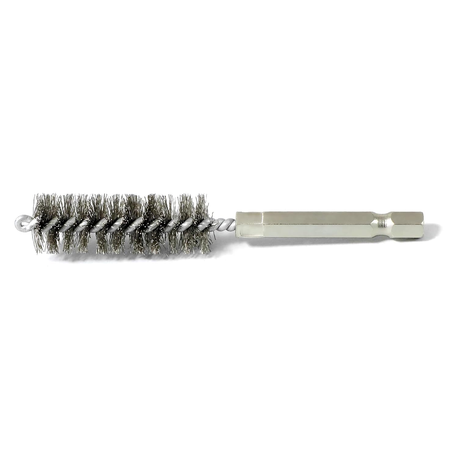 6PCS 1/2" Pipe Cleaning Brush, Stainless Steel Wire Bore Brush for Power Drill, Cleaning Wire Brush with 1/4" Hex Shank