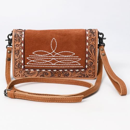 American Darling Small Crossbody Suede Hand Tooled Genuine Western Leather Women Bag | Bag| Handcrafted4