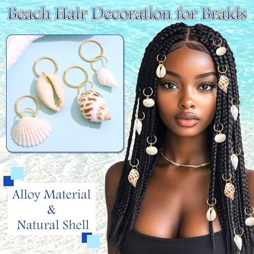 Joyería para trenzas conchas NAISKA 40 piezas miniatura 5