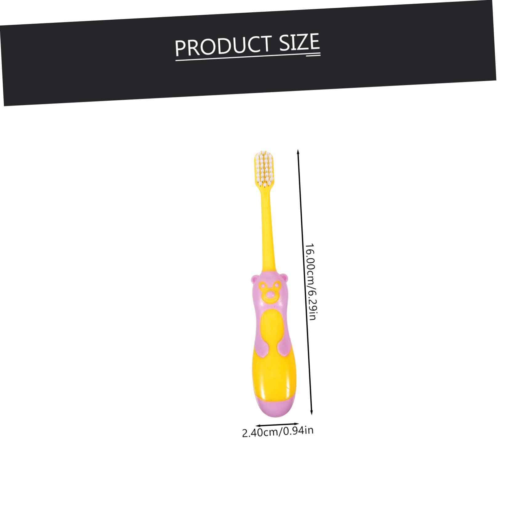 FOMIYES 6pcs Boys and Girls Toothbrush Set Piggy Cartoon Handle Gentle Soft Bristles Suction Cup Toothbrush for Easy Cleaning and Habit Development Random