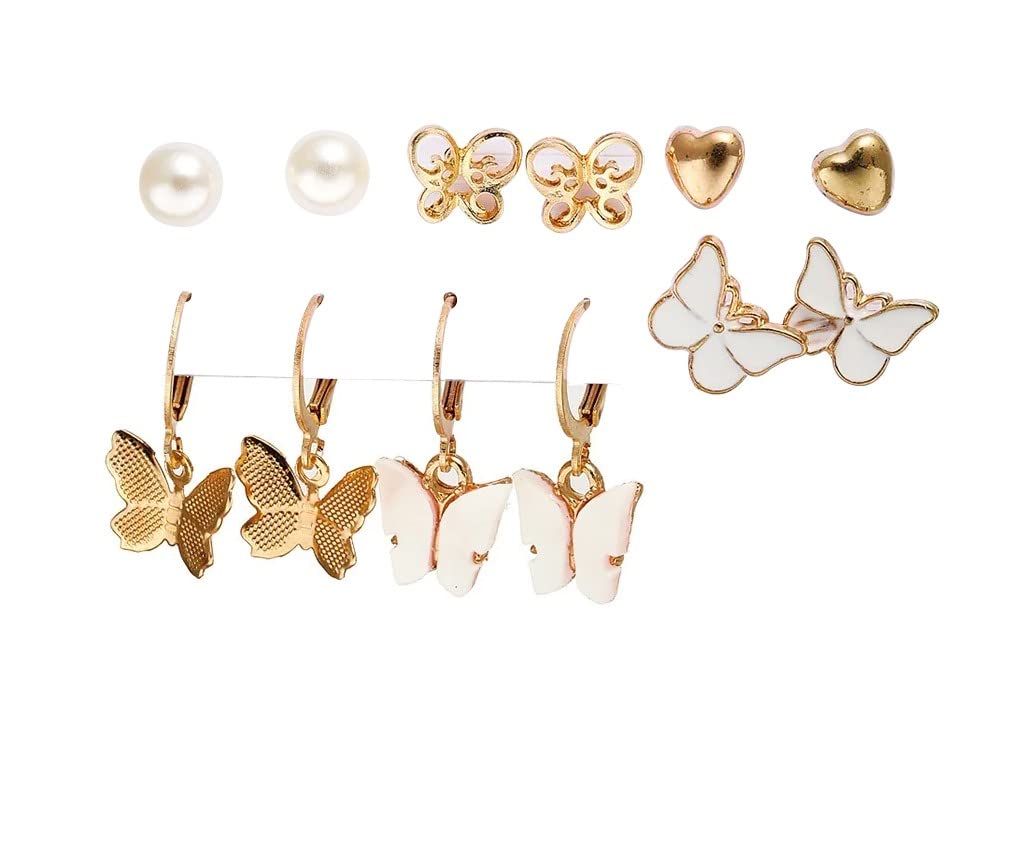 See full amazon price history chart for BellaStella Korean Style Heart Butterfly Pearl Stud Hoop Earrings Set For Women and Girls Fashion Jewelry Collection Pack of 6 Pair BellaStella Korean Style Heart Butterfly Pearl Stud Hoop Earrings Set For Women and Girls Fashion Jewelry Collection Pack of 6 Pair (B0B81T8RPZ) Amazon Price History, Amazon Price Tracker