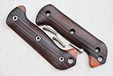 explorer99 Handle Scales for Becker KA-BAR Custom Wood Same Size BK2-12 Knives BK2 BK7 BK9# AMAZON8