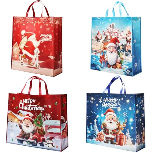 Jumbo-Geschenktüten für Weihnachten: Weihnachts-Tragetaschen...