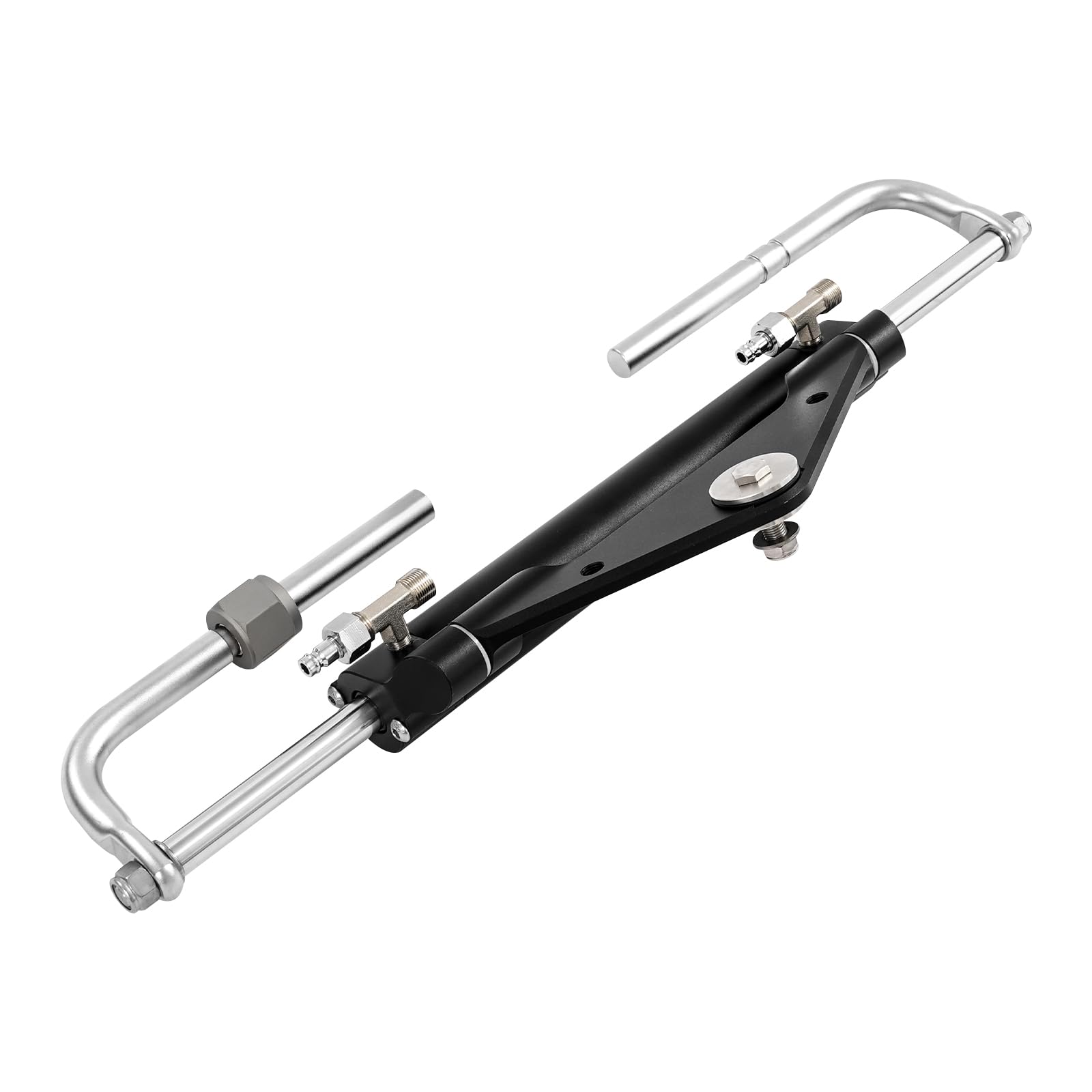 Kit de dirección hidráulica para fuerabordas hasta 150 CV, sistema de dirección de barco de 200 mm de carrera con bomba hidráulica, cilindro y mangueras. Sistemas de dirección marina para botes