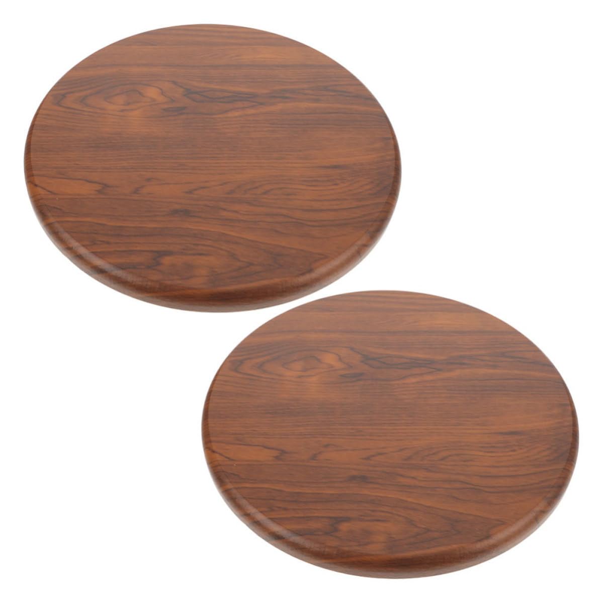 Asiento de repuesto para taburete redondo de madera maciza pack de 2 piezas para hogar y bar