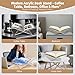Clear Acrylic Book Stand – Large 12.6 x 6.7 x 5 in Book Holder for Cookbooks, Bibles, Art & Coffee Table Display | 2-Piece Cross Frame Design, Sturdy 0.2in Transparent Acrylic