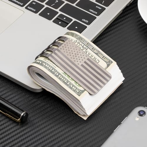 Image of Money Clip Spring Steel Cash Clips Large Capacity Minimalist Front Pocket Wallet