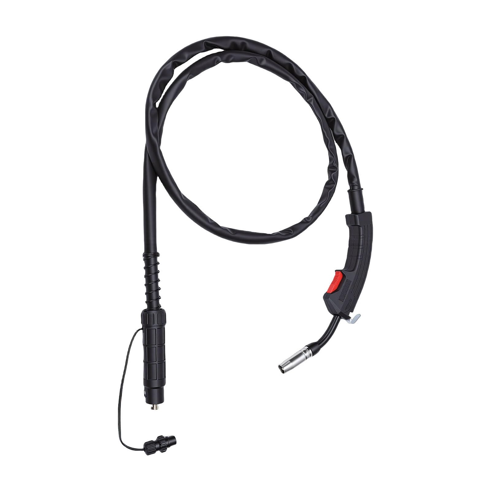 Sxhlseller Pistola per Saldatura MIG per MIG130, Sostituzione Stinger Torcia da 2 M con capacità 160A-200A per Fili da 0,8 Mm a 1,2 Mm Realizzati in Rame, Silicone e Parti ABS di qualità