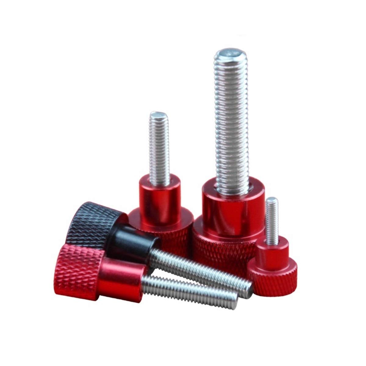 ncyn 5Pcs Rändelschraube M6 Aluminium-Legierung Kopf Edelstahl Gewinde Hand Schrauben, M6x15mm ncyn 5Pcs Rändelschraube M6 Aluminium-Legierung Kopf Edelstahl Gewinde Hand Schrauben, M6x15mm