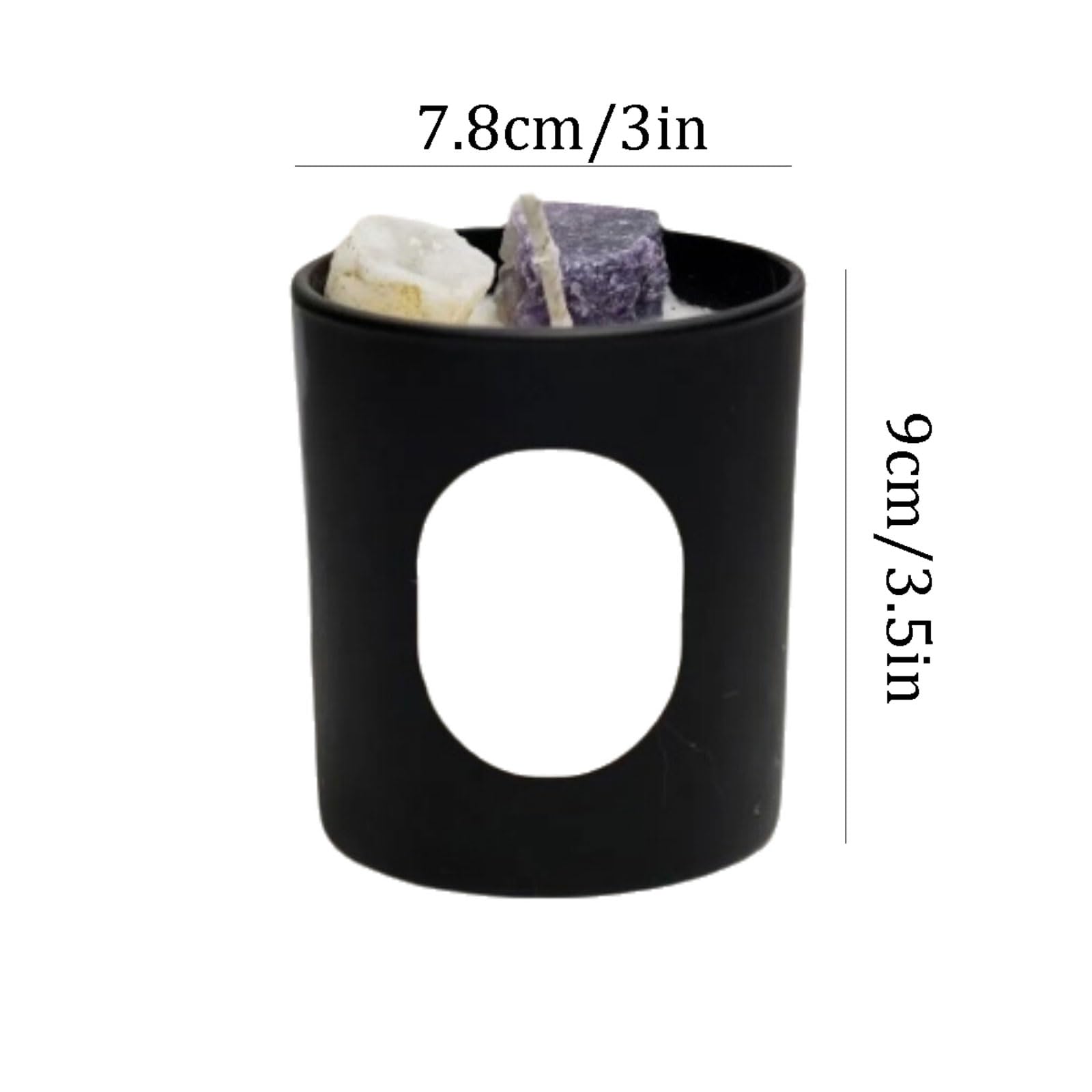 Exquisito Velas de cerámica lila hechas con cera de soja y aceites esenciales, vela perfumada moderna for vacaciones en casa, relajación y spa meloso