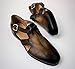 Tucci Di Lusso Mens Burnished Brown Handmade Italian all Leather Luxury Dress Single Buckle Sandals (10, Sandals, Brown)