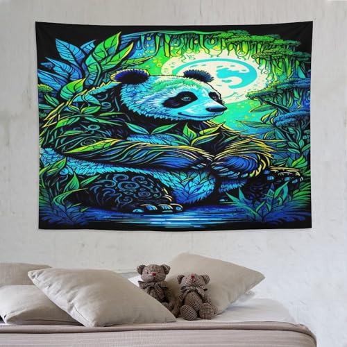 Tenture murale Panda avec impression 3D haute définition de 150x200cm