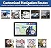 NAVRUF 7 Inch Car GPS Navigator with 2025 USA Maps, Voice Turn-by-Turn Guidance, Lane Assistance, Speed and Red Light Warning for Vehicles,GPS Satellite Navigator with Free Lifetime Map Update,