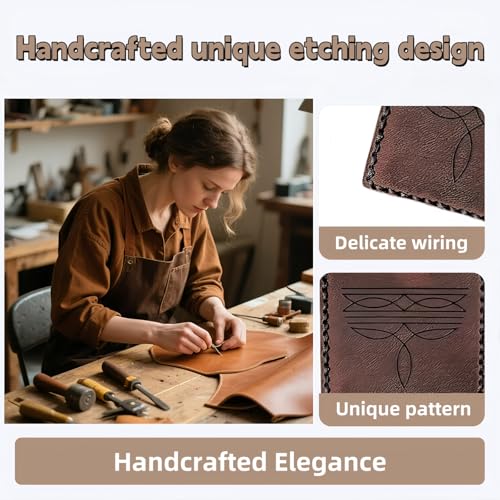 Boot Wallet for Women – 2 Pack Hidden Leg Pouches with Metal Clips, Concealed Leather Ankle Wallet for Travel, Festival, Hiking, Cash and Card Holder (Dark Brown)3