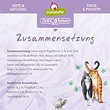 GranataPet Delicatessen Ente & Geflügel, 6 x 200 g, Nassfutter für Katzen, Katzenfutter für Feinschmecker, Futter ohne Getreide & ohne Zuckerzusätze
