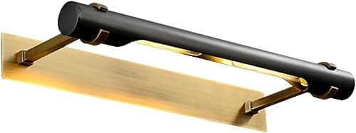 Lámpara - Lámpara retro para tocador de baño, 2 luces, aplique de pared de latón negro y antiguo, accesorios de iluminación industriales para