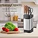 RedCall Kitchen Knife Holder,Stainless Steel Universal Knife Block for Kitchen Counter,Space-Saving Knife Storage Organizer Countertop,Knife Block Holder without Knives (Black)