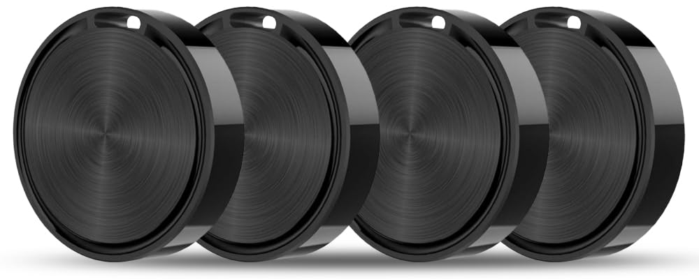 Android Tracker Tags 4 Pack, Air Tag for Google Find My Device App (Android Only), Perfect Key Finder Item Locator Tracking Device?Portable Smart Tracker for Luggage, Wallet, Vehicles, Pets,Black